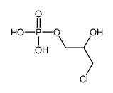 (3-chloro-2-hydroxypropyl) dihydrogen phosphate Structure