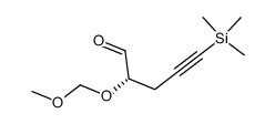 (S)-2-(methoxymethoxy)-5-(trimethylsilyl)pent-4-ynal结构式