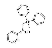 1-phenyl-2-(methyldiphenylsilyl)ethanol Structure