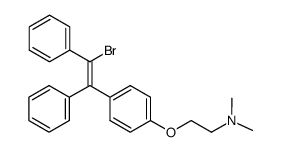 (E,Z)-1-Bromo-2-[4-[2-(dimethylamino)ethoxy]phenyl]-1,2-diphenylethene Structure