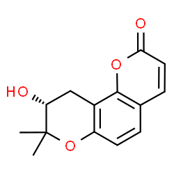 (9R)-8,8-Dimethyl-9,10-dihydro-2-oxo-2H,8H-benzo[1,2-b:3,4-b']dipyran-9-ol Structure