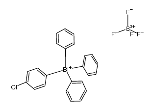 (4-chlorophenyl)triphenylbismuthonium tetrafluoroborate Structure