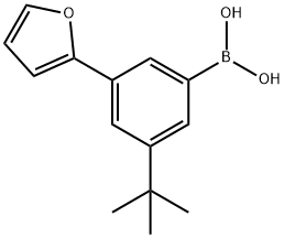 3-(tert-Butyl)-5-(2-furyl)phenylboronic acid Structure