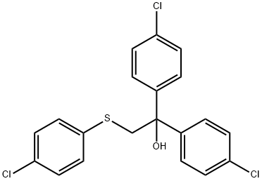 1,1-双(4-氯苯基)-2-((4-氯苯基)硫代)乙醇结构式