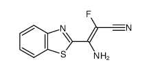 2-Benzothiazoleacrylonitrile,beta-amino-alpha-fluoro-(8CI) Structure