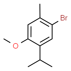 1-Bromo-2-isopropyl-4-Methoxy-5-Methylbenzene结构式