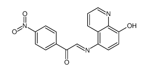 α-[(8-Hydroxy-5-quinolyl)imino]-4'-nitroacetophenone Structure