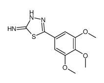 5-(3,4,5-Trimethoxyphenyl)-1,3,4-thiadiazol-2-amine结构式