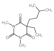 2,4,6(1H,3H,5H)-Pyrimidinetrione,5-ethyl-1,3-dimethyl-5-(3-methylbutyl)- structure