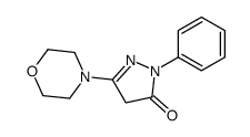 3-MORPHOLINO-1-PHENYL-1H-PYRAZOL-5(4H)-ONE structure