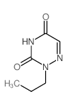 2-propyl-1,2,4-triazine-3,5-dione structure