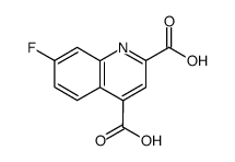 7-fluoroquinoline-2,4-dicarboxylic acid结构式