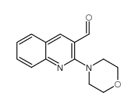 2-(4-吗啉基)喹啉-3-甲醛结构式