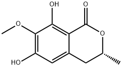 (R)-3-Methyl-6,8-dihydroxy-7-methoxyisochroman-1-one structure