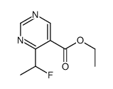 ethyl 4-(1-fluoroethyl)pyrimidine-5-carboxylate结构式