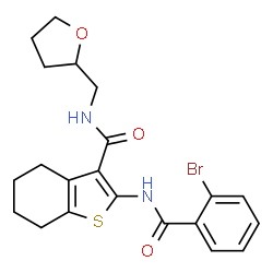 2-(2-bromobenzamido)-N-((tetrahydrofuran-2-yl)methyl)-4,5,6,7-tetrahydrobenzo[b]thiophene-3-carboxamide picture