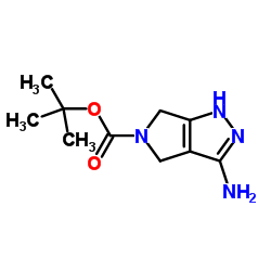 tert-Butyl 3-amino-4,6-dihydropyrrolo[3,4-c]pyrazole-5(1H)-carboxylate structure