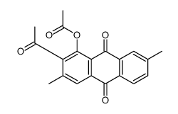 (2-acetyl-3,7-dimethyl-9,10-dioxoanthracen-1-yl) acetate Structure