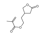 2-(5-oxooxolan-3-yl)ethyl 2-methylprop-2-enoate结构式