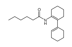 N-[2-(1-cyclohexen-1-yl)-1-cyclohexen-1- yl]hexanamide Structure