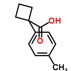 1-(4-Methylphenyl)cyclobutanecarboxylic acid Structure