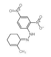 2-Cyclohexen-1-one,2-methyl-, 2-(2,4-dinitrophenyl)hydrazone结构式