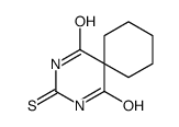 3-sulfanylidene-2,4-diazaspiro[5.5]undecane-1,5-dione结构式