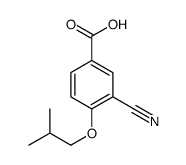 3-氰基-4-异丁氧基苯甲酸结构式