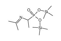 [1-(Isopropylideneamino)ethyl]phosphonic acid bis(trimethylsilyl) ester Structure