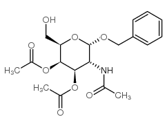 苄基2-乙酰氨基-2-脱氧-3,4-二-O-乙酰基-α-D-吡喃半乳糖苷结构式