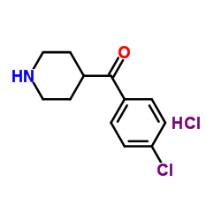 (4-chlorophenyl)(4-piperidyl)methanone hydrochloride Structure