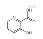 2-Pyridinecarboxylicacid, 3-hydroxy-, hydrochloride (1:1)结构式