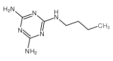 2,4-二氨基-6-丁氨基-1,3,5-三嗪结构式