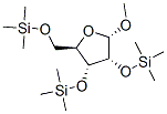 .alpha.-D-Ribofuranoside, methyl 2,3,5-tris-O-(trimethylsilyl)- Structure