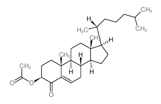 Cholest-5-en-4-one,3-(acetyloxy)-, (3b)- (9CI)结构式