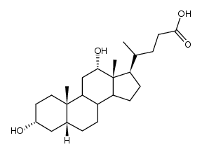 3α,12β-Dihydroxycholanoic acid Structure