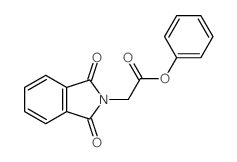 2H-Isoindole-2-aceticacid, 1,3-dihydro-1,3-dioxo-, phenyl ester Structure