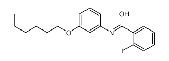 N-(3-hexoxyphenyl)-2-iodobenzamide Structure