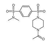 Piperazine, 1-acetyl-4-[[4-[(dimethylamino)sulfonyl]phenyl]sulfonyl]- (9CI)结构式