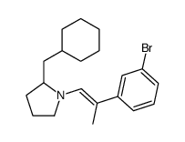 1-[2-(3-bromophenyl)prop-1-enyl]-2-(cyclohexylmethyl)pyrrolidine Structure