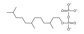 [oxido(3,7,11-trimethyldodecoxy)phosphoryl] phosphate结构式