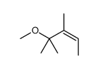 4-methoxy-3,4-dimethylpent-2-ene结构式