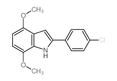 2-(4-chlorophenyl)-4,7-dimethoxy-1H-indole Structure