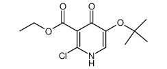 5-tert-butoxy-2-chloro-4-oxo-1,4-dihydro-pyridine-3-carboxylic acid ethyl ester Structure