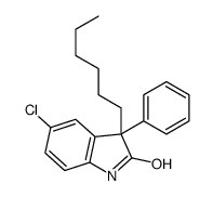 5-chloro-3-hexyl-3-phenyl-1H-indol-2-one Structure