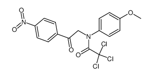 2,2,2-Trichloro-N-(4-methoxy-phenyl)-N-[2-(4-nitro-phenyl)-2-oxo-ethyl]-acetamide Structure