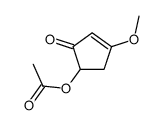 (4-methoxy-2-oxocyclopent-3-en-1-yl) acetate Structure