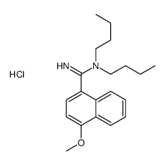 dibutyl-(4-methoxynaphthalene-1-carboximidoyl)azanium,chloride结构式