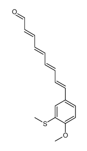 9-(4-methoxy-3-methylsulfanylphenyl)nona-2,4,6,8-tetraenal结构式