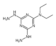 2-Dimethylamino-4,6-dihydrazino-sym-triazine结构式